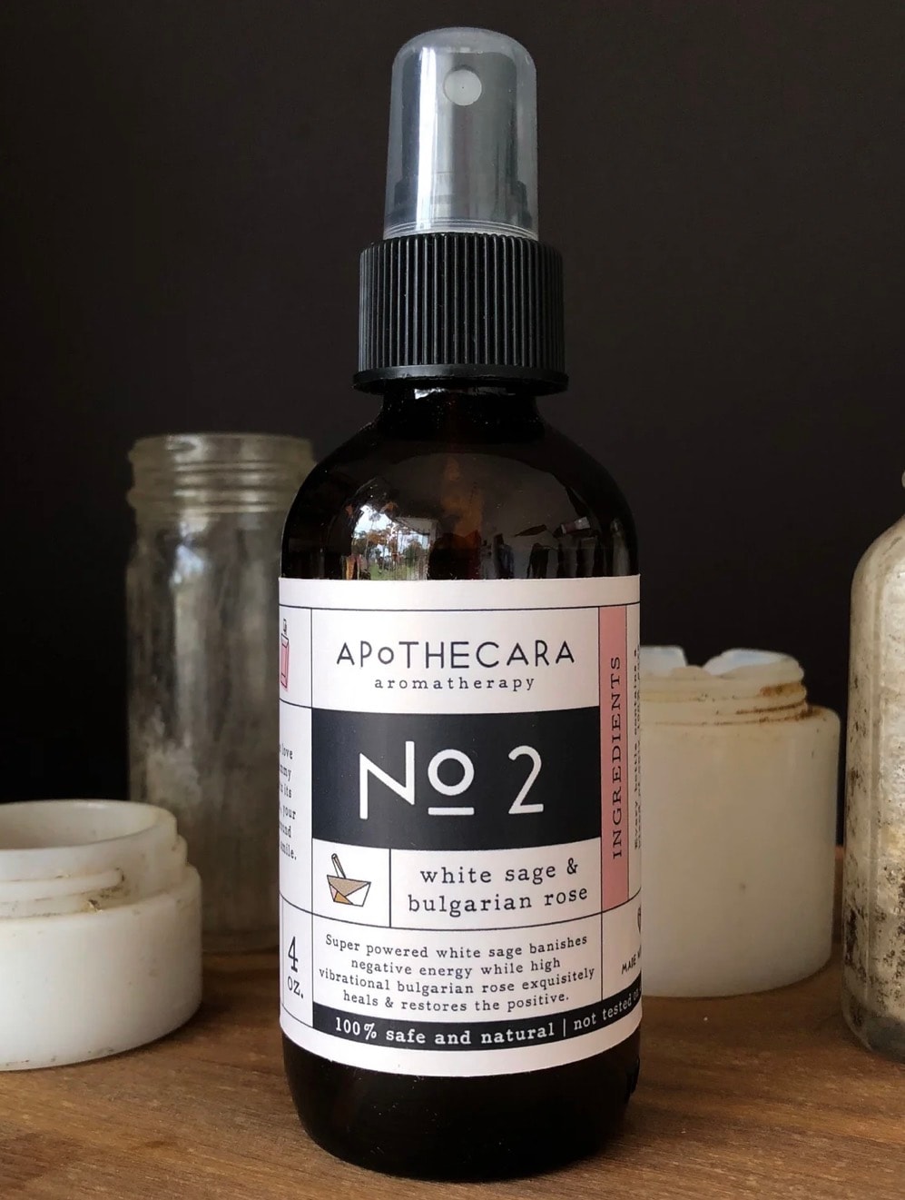 Apothecara Aromatherapy Mist No. 2 — White Sage & Bulgarian Rose
